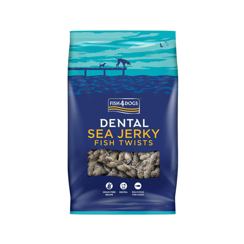 Fish4Dogs Dental - Sea Jerky Fish Twists - 100 g von Fish4Dogs