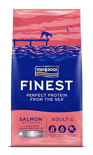 Fish4Dogs Finest Adult Complete - Lachs Grosse Brocken - 12 kg von Fish4Dogs