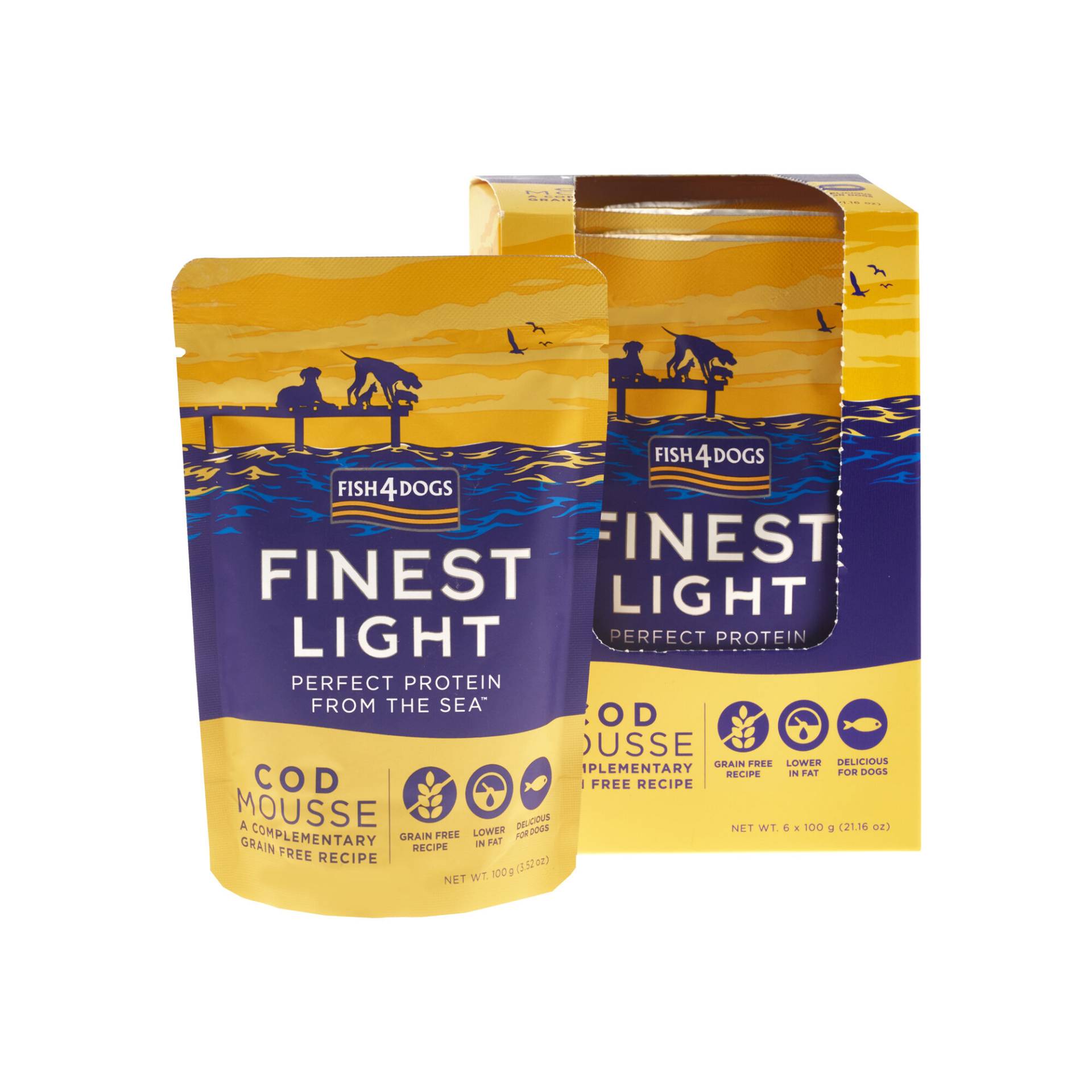 Fish4Dogs Finest Cod Mousse - 6 x 100 g von Fish4Dogs