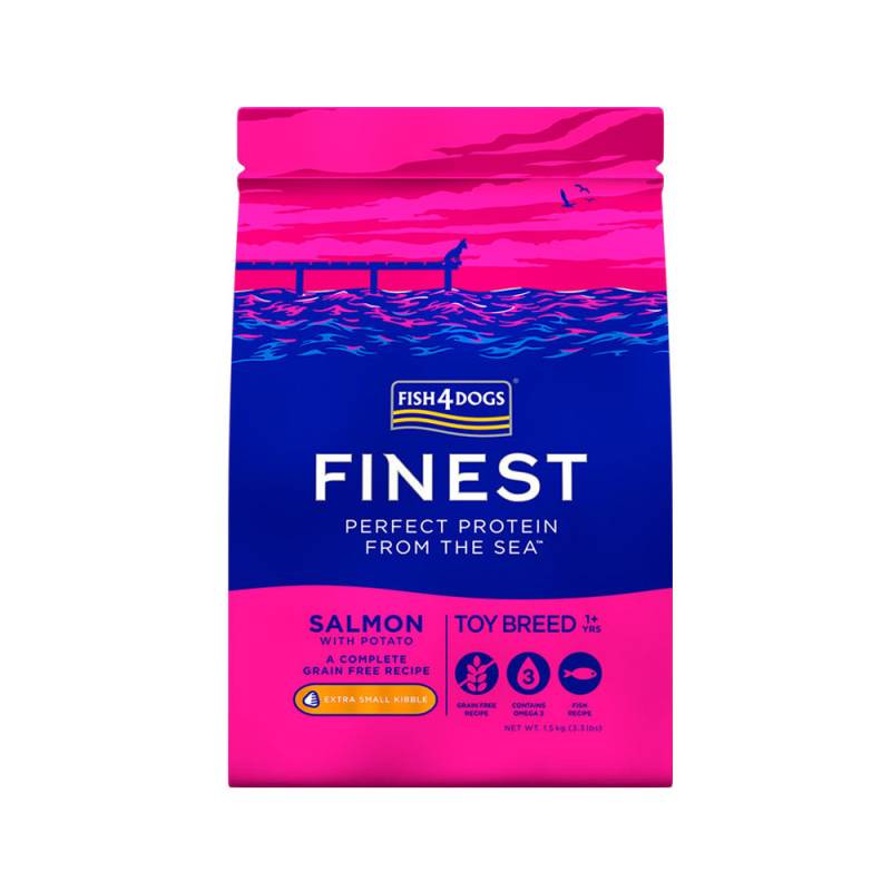 Fish4Dogs Finest Toy Breed Complete Hundefutter - Lachs - 1,5 kg von Fish4Dogs