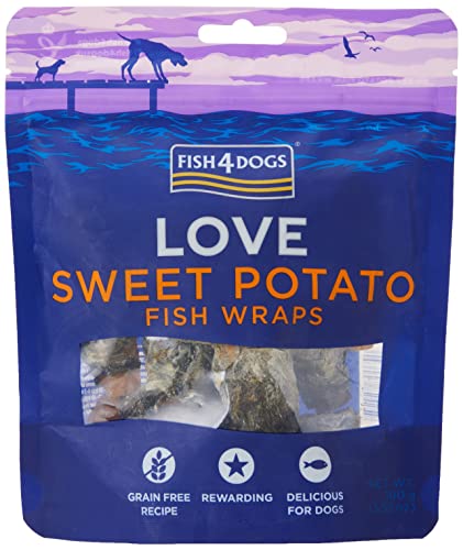 Fish4Dogs Sweet Potato Fish Wraps - 100 g von Fish4Dogs