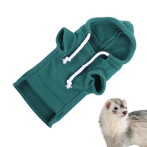 Fisssure Frettchenpullover – Hasenkostüm, Meerschweinchenkleidung | Kleintier-Kapuzenpullover, Meerschweinchen-Kleidung, bestickter Rentier-Rollkragenpullover, gestrickter Schal für Kaninchen, Hunde, von Fisssure