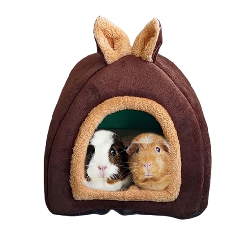 Fisssure Hamsterbett, Igelbett, Bunny Habitats – Abnehmbares und bequemes Igelkäfignest, kleines Haus, rutschfest, für Haustiere, warm für Eichhörnchen von Fisssure