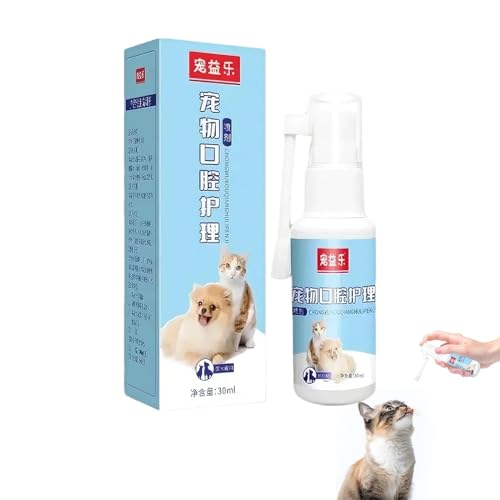 Fisssure Hunde-Atemerfrischer | 30 ml tragbarer Munddesodorierer | Bekämpfung von Mundgeruch, Zahnfleischgesundheit, Mundreinigungsflüssigkeit, Haustier-Atempflege-Spray, Mundhygiene für Haustiere von Fisssure