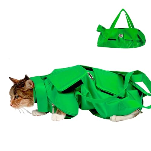 Fisssure Katzenbeutelhalter, Katzentasche für Reisen, ergonomisch, faltbar, für Haustiere, Nylon-Tragetasche für Katzen, kratzfeste Tragetasche für Haustiere von Fisssure