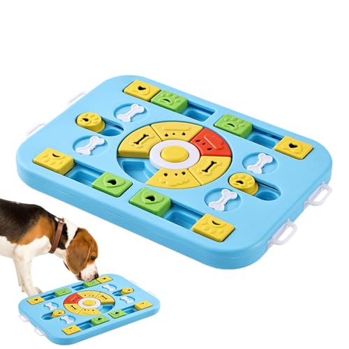 Fisssure Langsamer Futternapf für Katzen, langsamer Futternapf für Hunde,Katzenfutterspender Slow Feeder - Haustierbedarf, rutschfeste Labyrinth-Puzzle-Schüssel, Hunde-Puzzle-Spielzeug, Futternäpfe von Fisssure