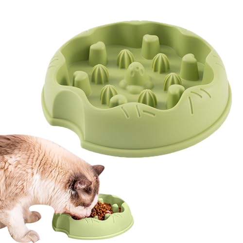 Fisssure Slow-Feeder-Schüssel,Anti-Choking Slow Feeder Napf für Katzen und Hunde | Rutschfester Futternapf mit Design für gesunde Ernährung, Futternäpfe für Hunde und Katzen für Trocken- und von Fisssure