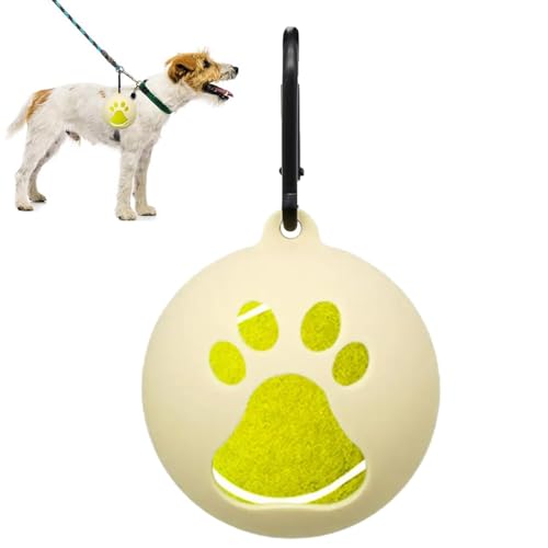 Fisssure Tennisballhalter Hund - Silikon-Hundetrainer, Hundeballhalter | Handfreie Hundeleinenbefestigung, Tragbares Haustierspielzeug Für Hunde, Welpen, Outdoor von Fisssure