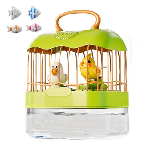 Fisssure Voice-Activated Bird Cage,Voice-Activated Birdcage Children Interactive Toy | Light and Sound Design Toddler Learn to Speak Toy for Bedroom, Children's Room von Fisssure