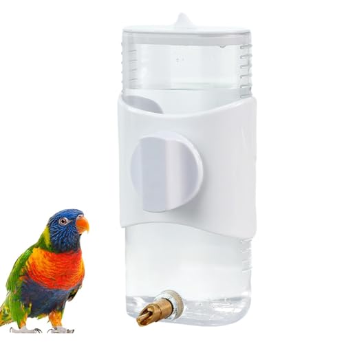 Vogelkäfig-Wasserspender – 300 Ml Vogel-Wasserspender, Papageien-Wasserflasche, Automatischer Vogelfutterspender | Vogeltränkekessel Mit Großer Kapazität, Papageienfutterspender, Wasserspender Für Vog von Fisssure