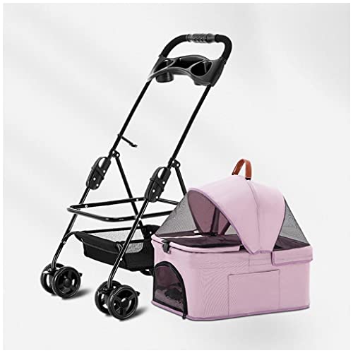 Haustier-Hunde-Kinderwagen for kleine, mittelgroße Hunde, Haustier-Reise-Kinderwagen, Hunde-Kinderwagen, Kinderwagen, abnehmbare Katzenträger und Kinderwagen, tragbarer Hunde-/Katzen-Kinderwagen, tren von Fitlin