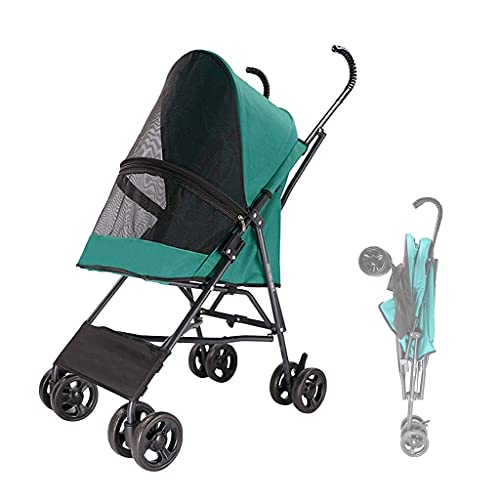 Hunde-Kinderwagen for kleine Hunde Prime, Haustier-Katzen-Kinderwagen mit Schirmstruktur, leichte Hunde-Kinderwagen, Kinderwagen for kleine Hunde, Haustier-Kinderwagen, Hunde-Kinderwagen-Tragetasche f von Fitlin