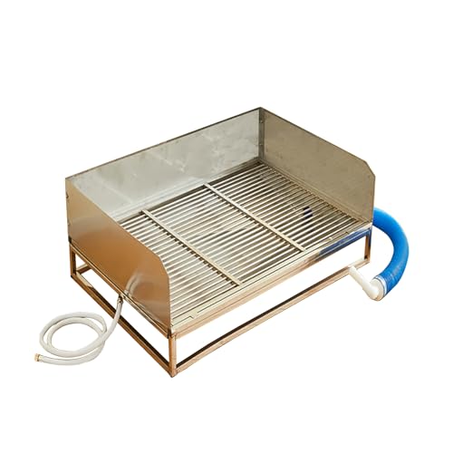 Hunde-Töpfchen für den Innenbereich, mit Urinierblech, Edelstahl-Toilette, Hundetöpfchentoilette, Trainingstablett, waschbar (Größe: 125 x 75 cm) von Fitlin