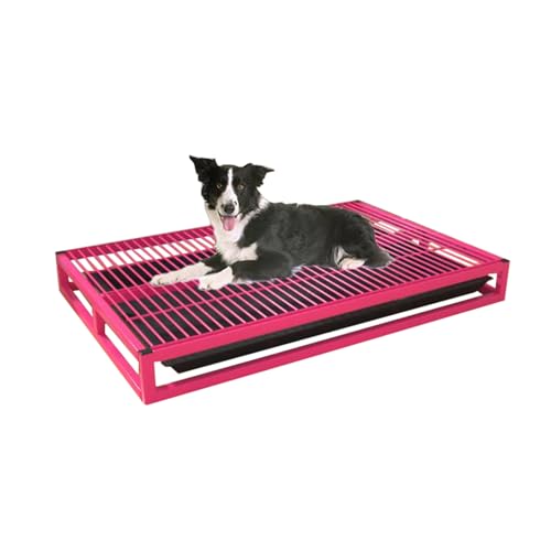 Hundetöpfchentoilette, für drinnen und draußen, für Katzen und Welpen, tragbare Hundetoilette für kleine, mittelgroße Hunde (Farbe: Rosarot, Größe: 52 cm) von Fitlin