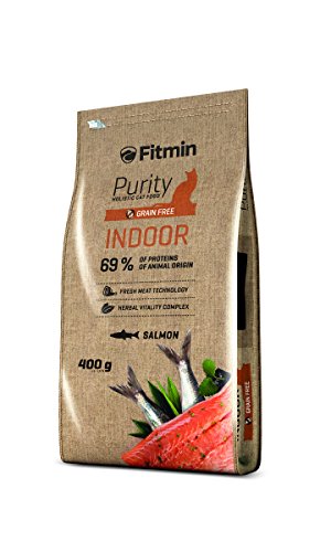 Fitmin Cat Purity Indoor | Katzentrockenfutter | Komplettfutter für Erwachsene, im Haus gehaltene Katzen | 400 g von Fitmin