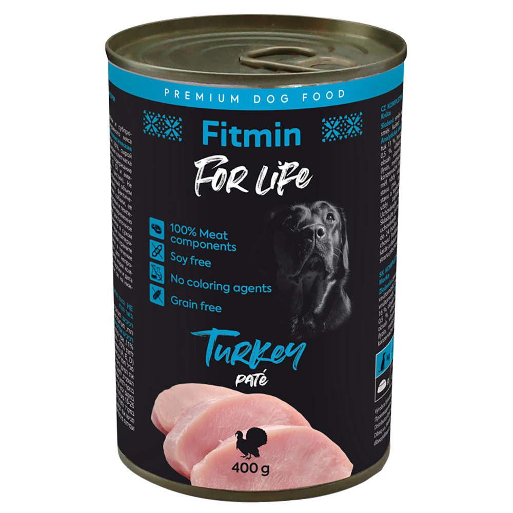 Fitmin Dog For Life 6 x 400 g - Truthahn von Fitmin