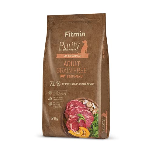 Fitmin Dog Purity GF Adult Beef | Hundetrockenfutter | EIN getreidefreies Futter | Erwachsene Hunde mittlerer | 2 kg Fitmin Dog Purity GF Adult Beef | Hundetrockenfutter | EIN getreidefreies Futter | Erwachsene Hunde mittlerer | 2 kg von Fitmin