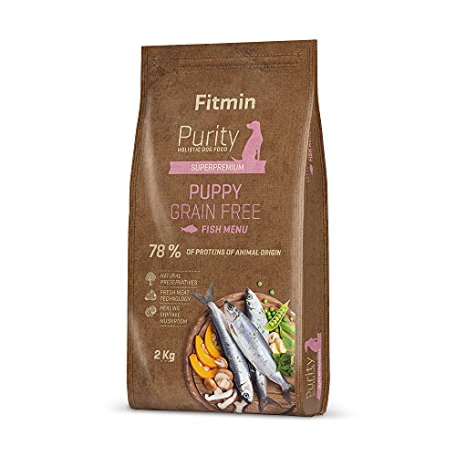 Fitmin dog Purity GF Puppy Fish | Hundetrockenfutter | Ein getreidefreies Futter | Tragende und säugende Hündinnen | 2 kg von Fitmin