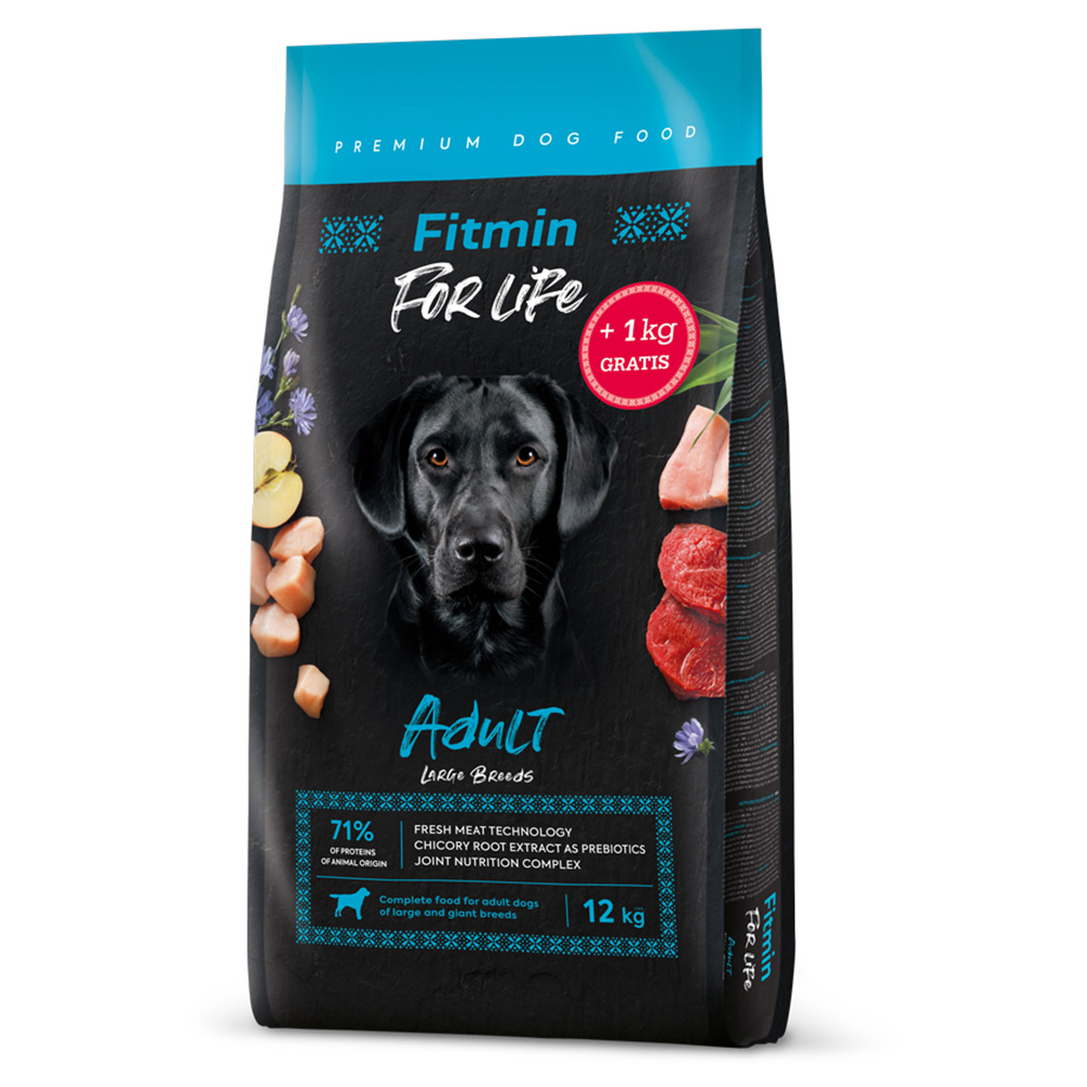 Fitmin Dog for Life Adult LB - 12 + 1 kg gratis! von Fitmin