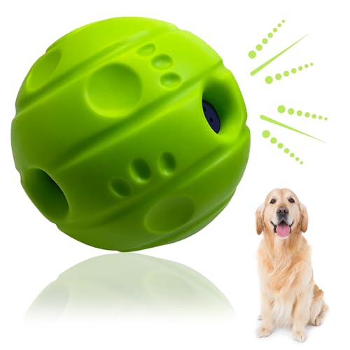 Five Thousand Years Großer Wackelball für Hunde, Wackelball, interaktives Hundespielzeug, Ball kichert beim Schütteln oder Rollen für drinnen und draußen, Hundetraining, Spielen, Hundegeschenke, 14 cm von Five Thousand Years