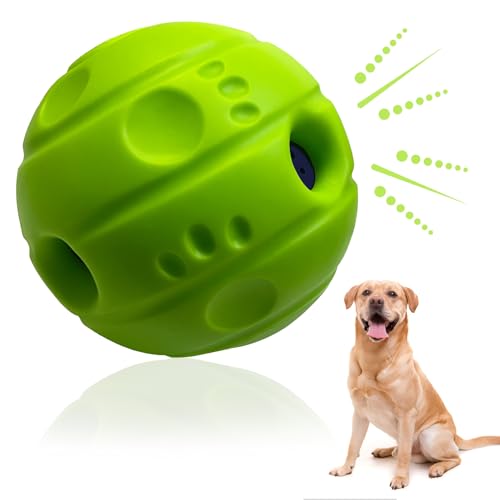 Five Thousand Years Wackelball für Hunde, Wackelball, interaktives Hundespielzeug, Ball kichert beim Schütteln oder Rollen für drinnen und draußen, Hundetraining, Spielzeug, Hundegeschenke, 10 cm von Five Thousand Years