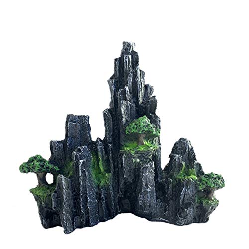 Fivetwofive Aquarium Ornament Harz Garten Aquarium Dekoration KüNstliche Hill Rock Dekorieren Ornament Aquarium von Fivetwofive