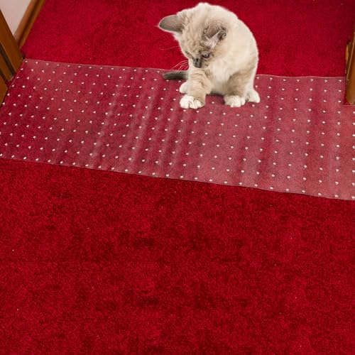 2 Pcs Cat Carpet Protector Plastic Carpet Protector Carpet Cover Carpet Protection Film Carpet Protector for Pets Plastic Protector for Carpet von FixZilla