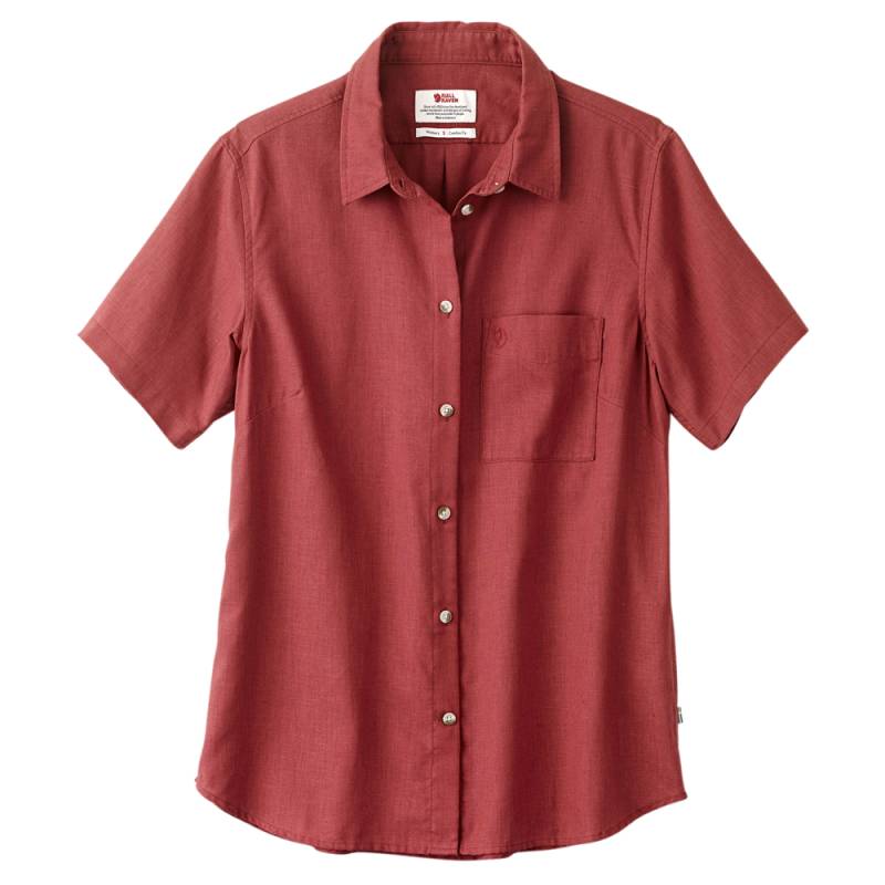 Fjällräven Damenbluse Övik Travel Shirt SS W raspberry red, Gr. XS von Fjällräven