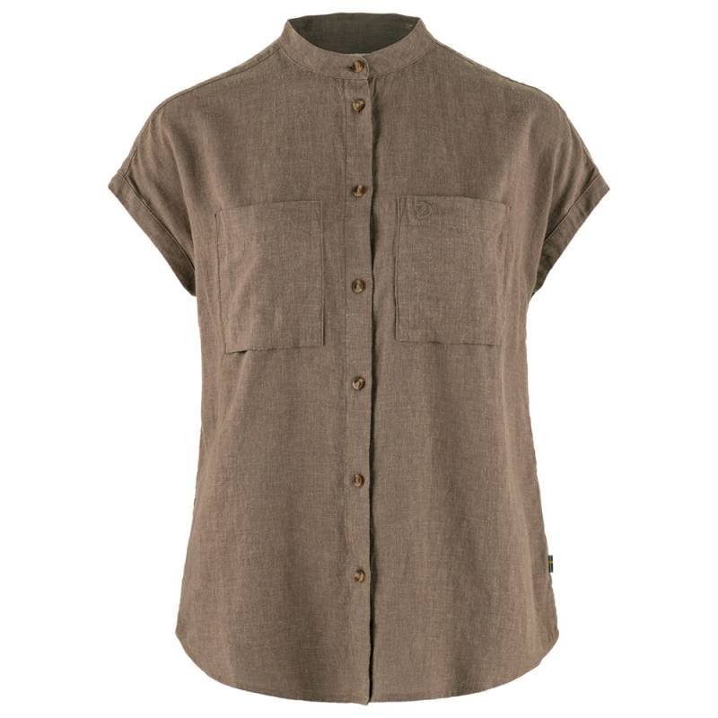 Fjällräven T-Shirt Övik Hemp Shirt W SS suede brown, Gr. XS von Fjällräven