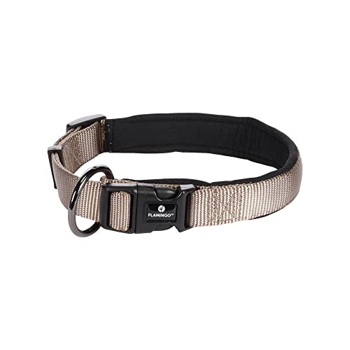 Flamingo Pet Products - Halsband Abbi Taupe XS 25-30 cm für Hunde von Flamingo Pet Products