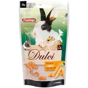 F Dulci Snack Karotte, 50 g, für Nager von Flamingo