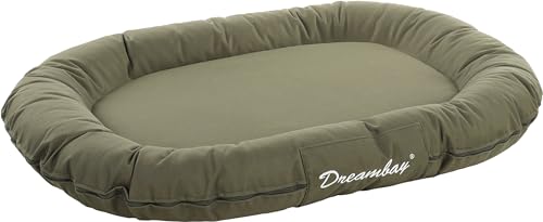 Flamingo Kissen Dreambay® Oval Olivgrün - 100x75x15cm - Wasserabweisend und Waschbar - Abnehmbarer Bezug mit Reißverschluss - Nachhaltig von Flamingo