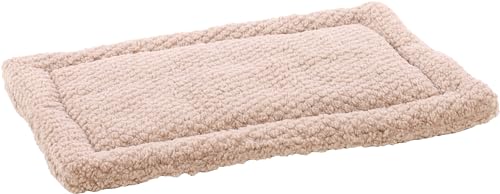 Flamingo Jacquard Kissen – Rechteckig, Taupe, Perfekt für Drahtkäfige, 55,5 cm x 38,5 cm, Ideal für Hunde wie Labrador, Beagle, Yorkshire Terrier usw. von Flamingo