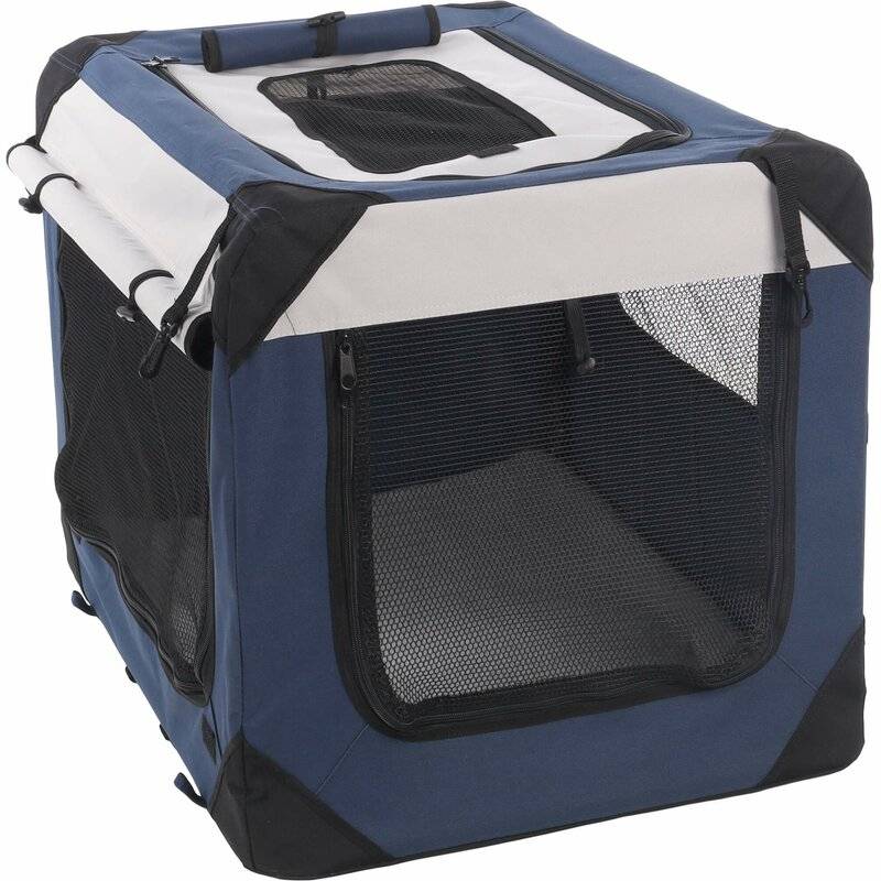 Faltbare Transportbox Geronimo Blau L | L:58,5cm B:81,5cm H:58,5cm von Flamingo