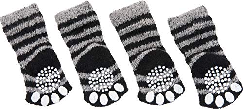 Flamingo 15224 Socken 4Set, schwarz/Gris, XS von Flamingo