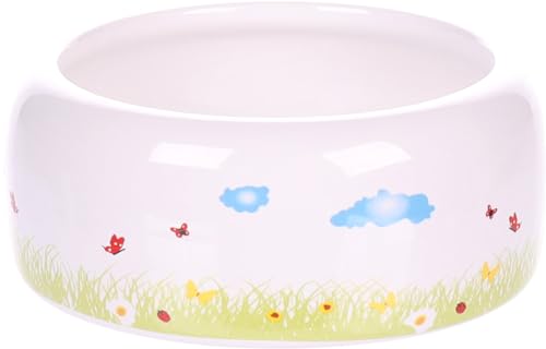 Flamingo FRESSNAPF NAGER KIKI KERAMISCH RUND WEISS M 11,5x11,5x4,5CM 275ML von Flamingo