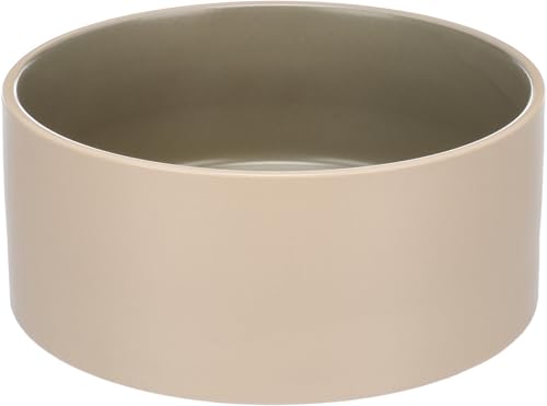 Flamingo Futter- UND TRINKNAPF ANCA BEIGE/GRÜN 18x7,5CM 1200ML von Flamingo