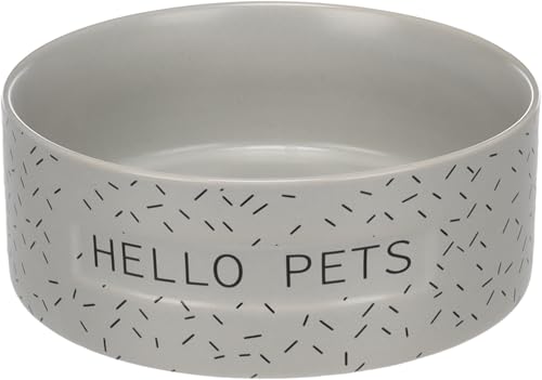 Hundenapf Keramik – hundenapf mittelgroße Hunde – 800ml – rutschfest & stilvoll – rund grau – Flamingo Lada Hundenapf Keramik – hundenapf mittelgroße Hunde – 800ml – rutschfest & stilvoll – rund grau – Flamingo Lada von Flamingo