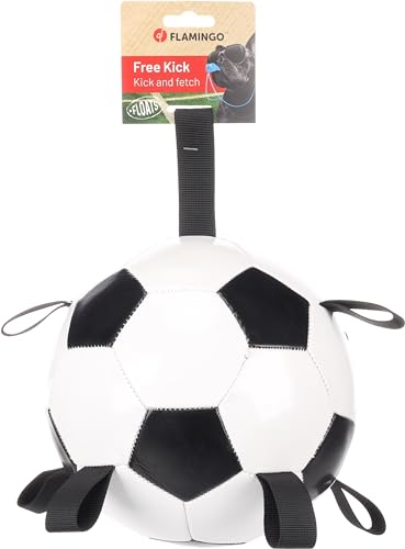 Flamingo HS TOWA Fussball MIT BÄNDERN Large 19CM Weiss/SCHWARZ von Flamingo