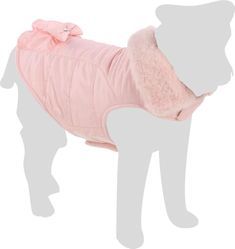 Flamingo Hundemantel Guzzi rosa - Größe 20cm (A: 20 cm, B: 26-28 cm, C: 34-38 cm) - Ideal für Chihuahua, Zwergpinscher, Malteser, Schmetterling und Pomeranian von Flamingo