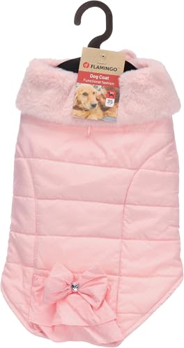 Flamingo Guzzi Jacke – Weiches Fleece mit Schleife, 35 cm, Ideal für kleine Hunde wie Chihuahua, Yorkshire Terrier, Pudel usw. von Flamingo