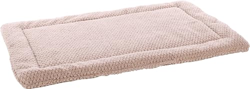 Flamingo Jacquard Kissen – Rechteckig, Taupe, Perfekt für Drahtkäfige, 100,5 cm x 63,5 cm, Ideal für Hunde wie Labrador, Beagle, Rottweiler usw. von Flamingo