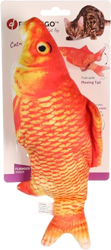 Flamingo KS FLOUNDER BEWEGLICHER Fisch ORANGE 30CM von Flamingo