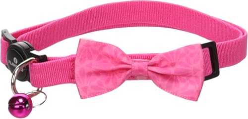 Flamingo Katze Halsband mit Schleife Castor Rosa 20-35cm 10mm von Flamingo