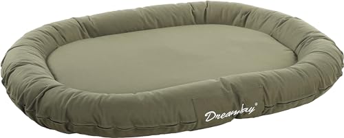 Flamingo Dreambay Ovales Hundebett – 120x90x16 cm, Perfekt für Labrador, Rottweiler, Golden Retriever, Deutscher Schäferhund usw. von Flamingo