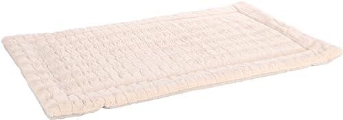 Flamingo Hundekissen Verona Rechteck Beige - 116x69x2cm, Weicher Plüsch, Waschbar bei 30°C, Perfekt für Drahtkäfige von Flamingo