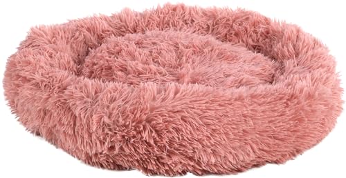 Flamingo Pacha Körbchen – Rund, Altrosa, Luxus und Superweich, 55 cm, Ideal für Hunde wie Chihuahua, Yorkshire Terrier, Pudel usw. von Flamingo