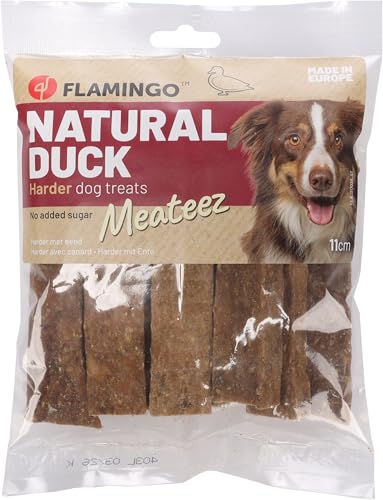 Flamingo Snack Meateez Harder – Ente | 100% Natürlicher & Extra Harte Kausnack für Hunde! von Flamingo