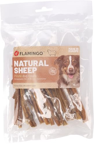 Flamingo Snack Nature – Schafsehne | 100% Natürlich & Langanhaltender Kauspaß für Hunde! von Flamingo