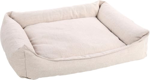 Flamingo Orthopädisches Bett Baldar – Rechteckig, Beige, 100 cm | Ergonomischer & Bequemer Schlafplatz für Hunde! von Flamingo